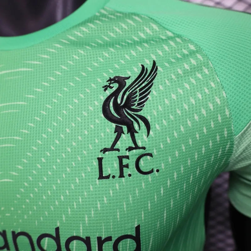 Camiseta Liverpool Portero Local 2025/26 Versión Jugador
