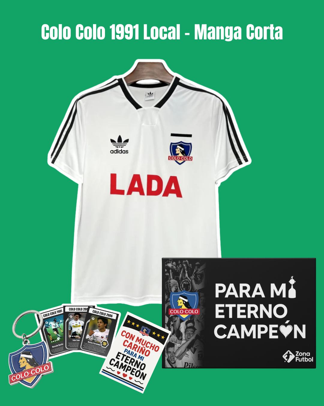 🏆 Caja Regalo Colo Colo – Edición “Para mi Eterno Campeón” ⚫⚪