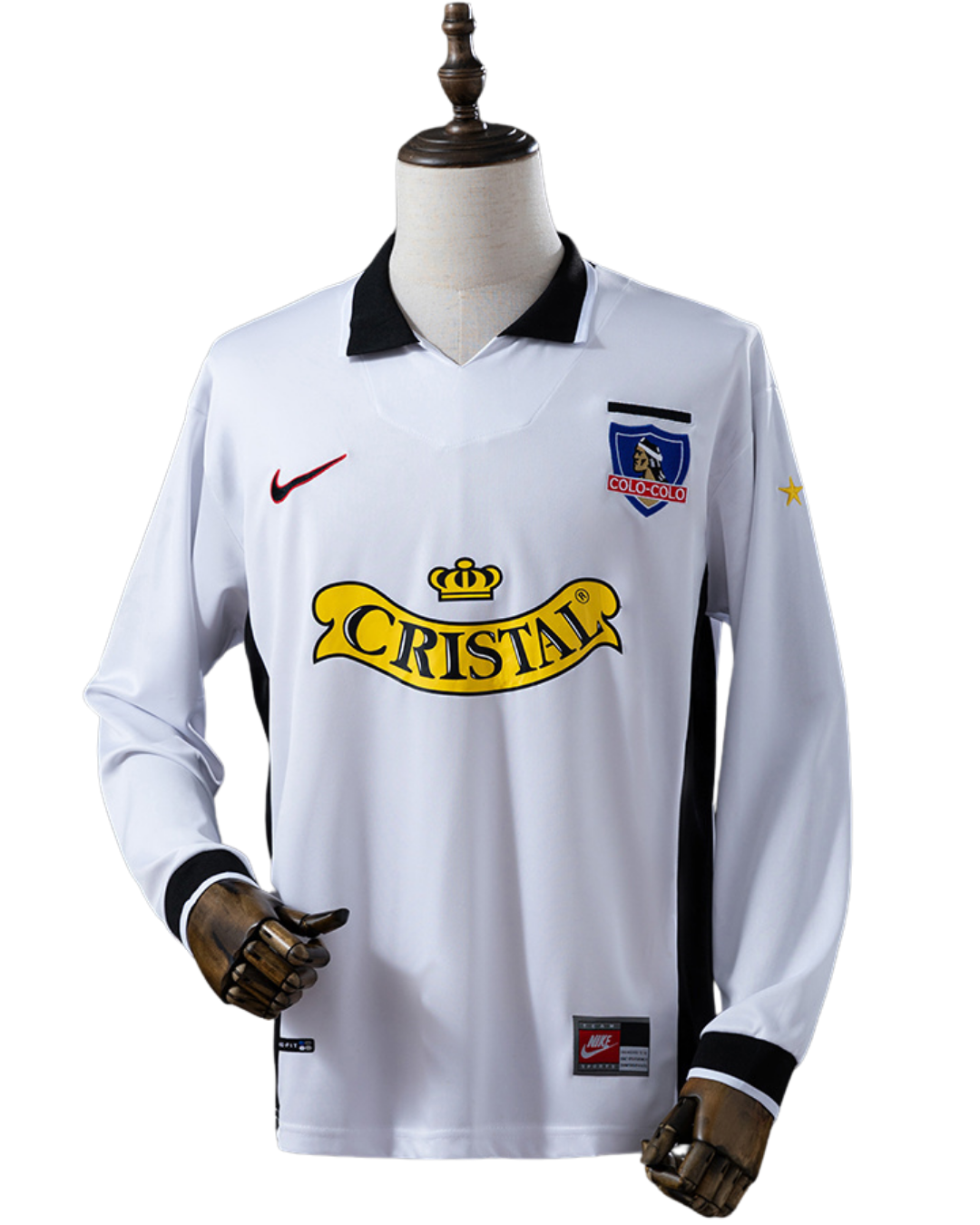 Camiseta Colo Colo Local Retro Manga Larga 1997/98 Versión Fan