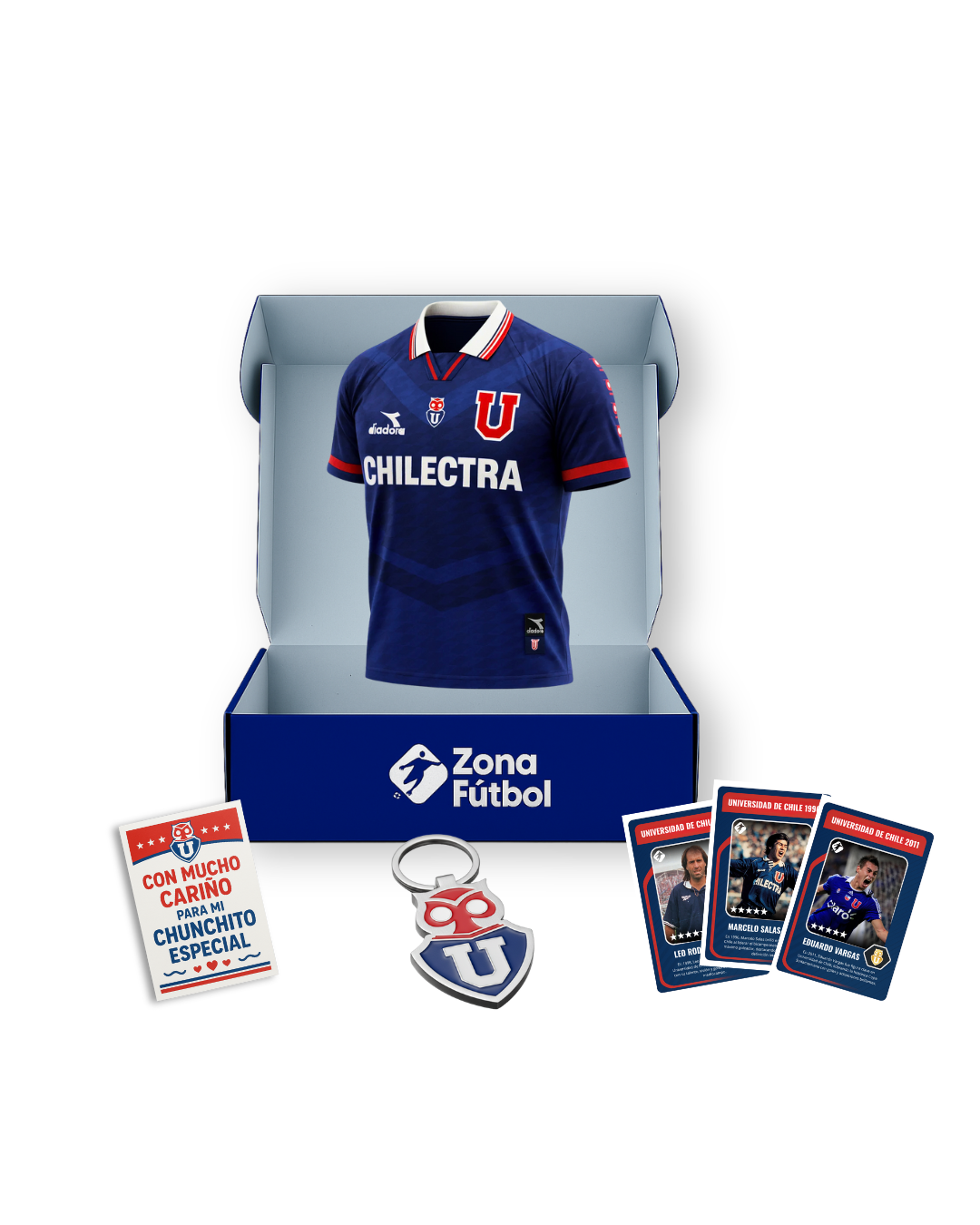 Caja Regalo U. de Chile - Edición "Para mi Chunchito más fiel" 💙