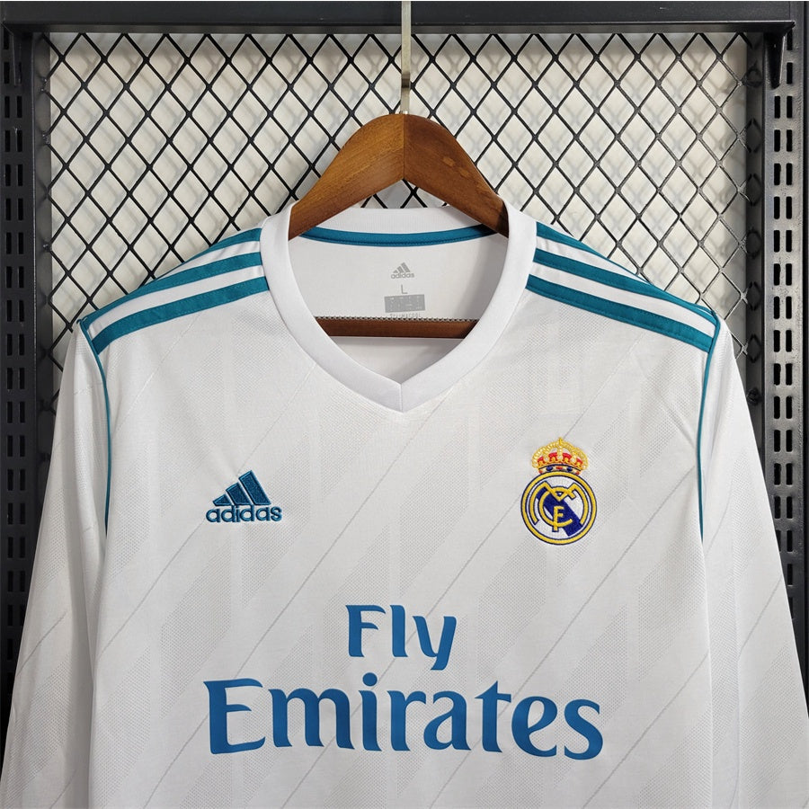 Camiseta Real Madrid Local Manga Larga Retro 2017/18