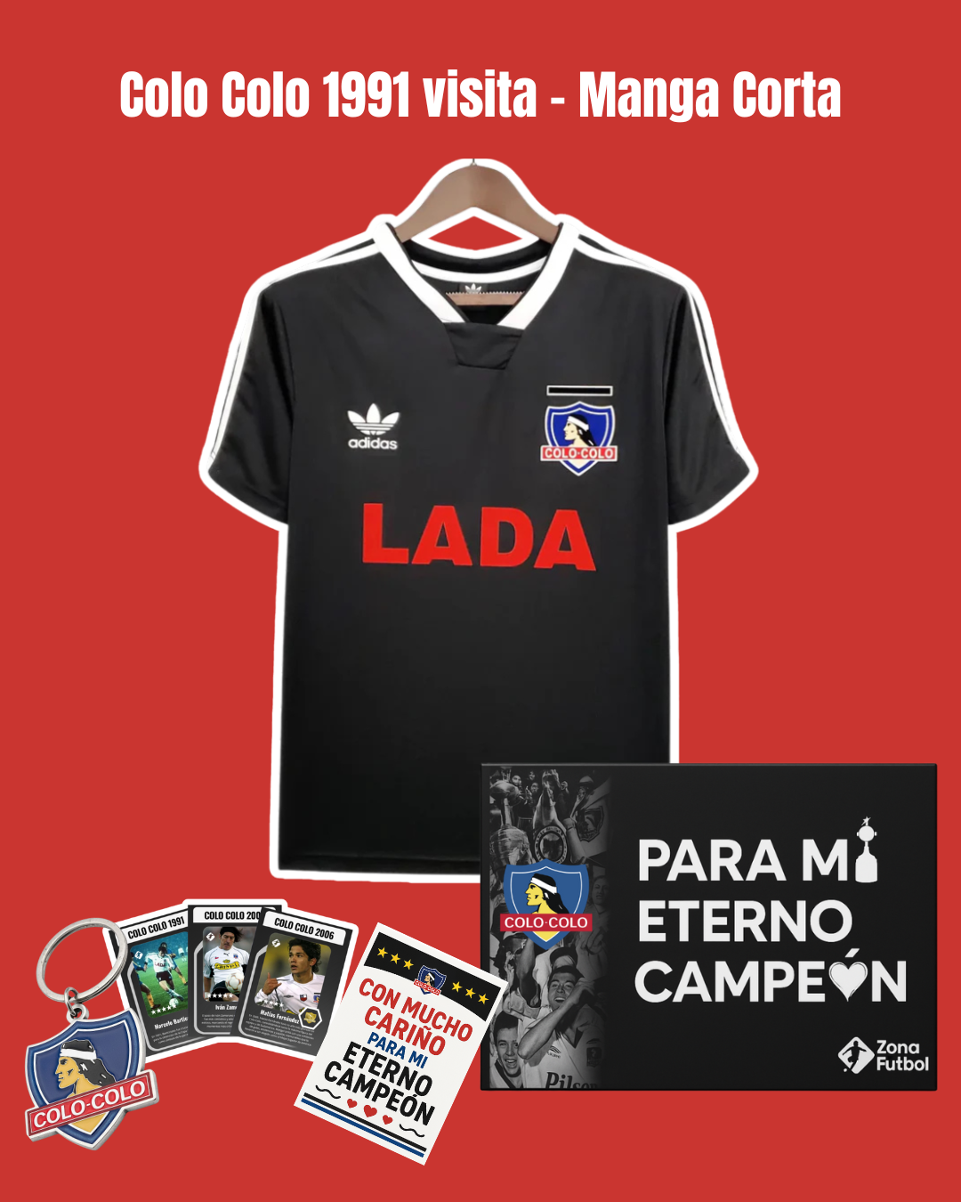 🏆 Caja Regalo Colo Colo – Edición “Para mi Eterno Campeón” ⚫⚪