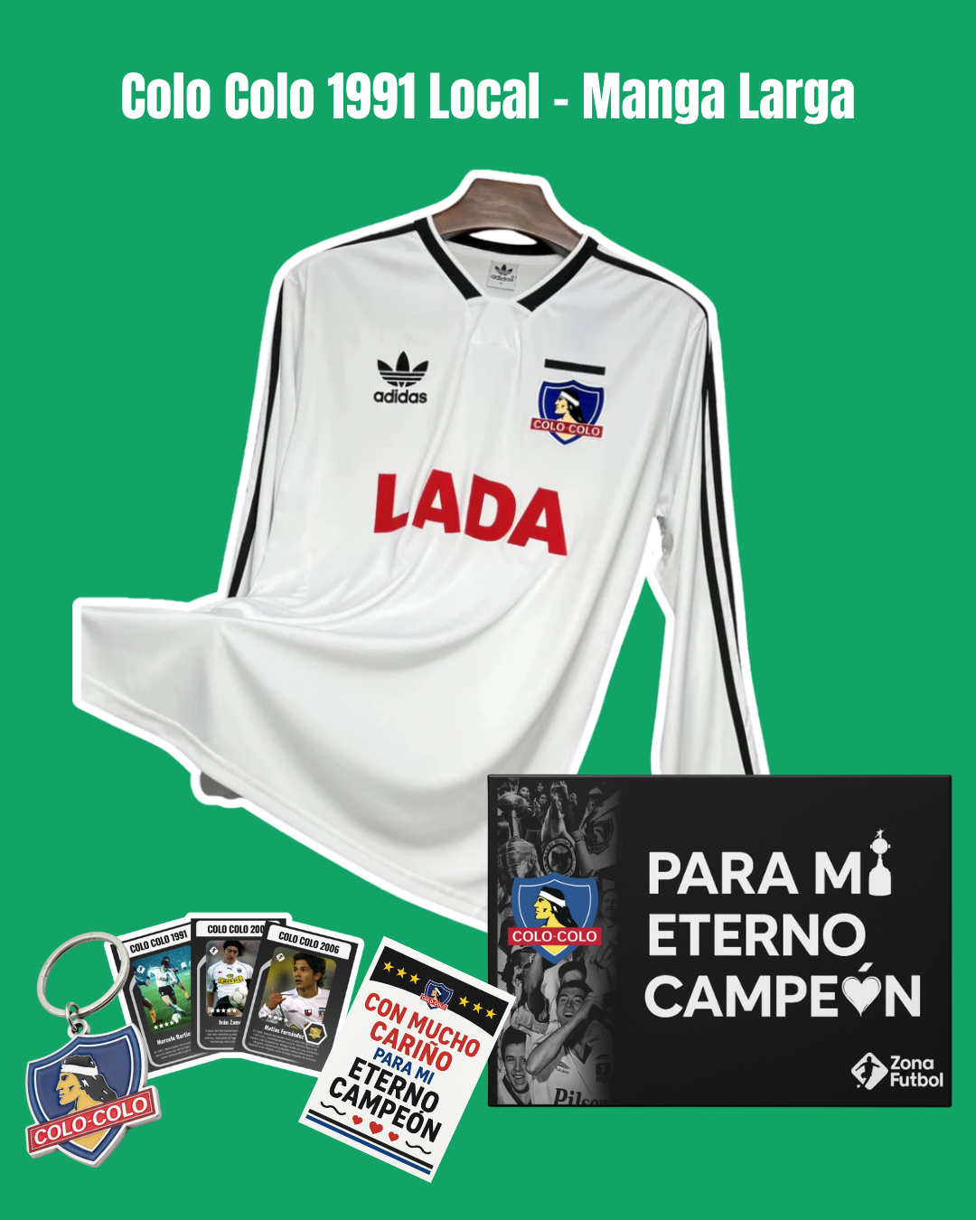 🏆 Caja Regalo Colo Colo – Edición “Para mi Eterno Campeón” ⚫⚪