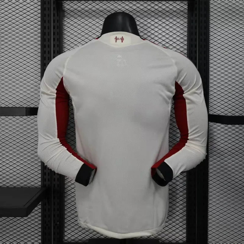 Camiseta Liverpool Visita Manga Larga 2025/26 Versión Jugador