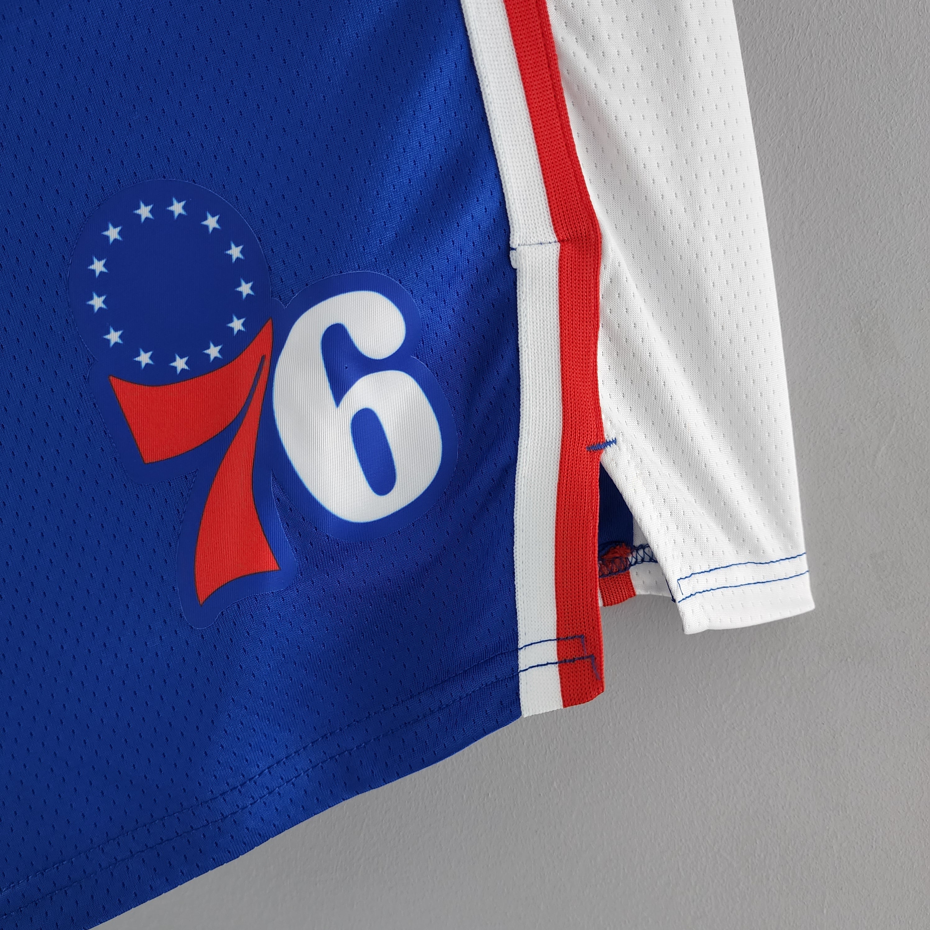 Camiseta Philadelphia 76ers NBA Shorts Azules