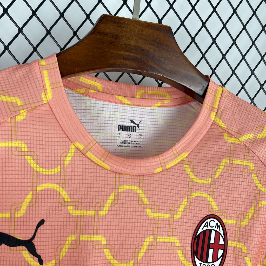 Camiseta AC Milán Pre-Partido 2025/26 Versión Fan