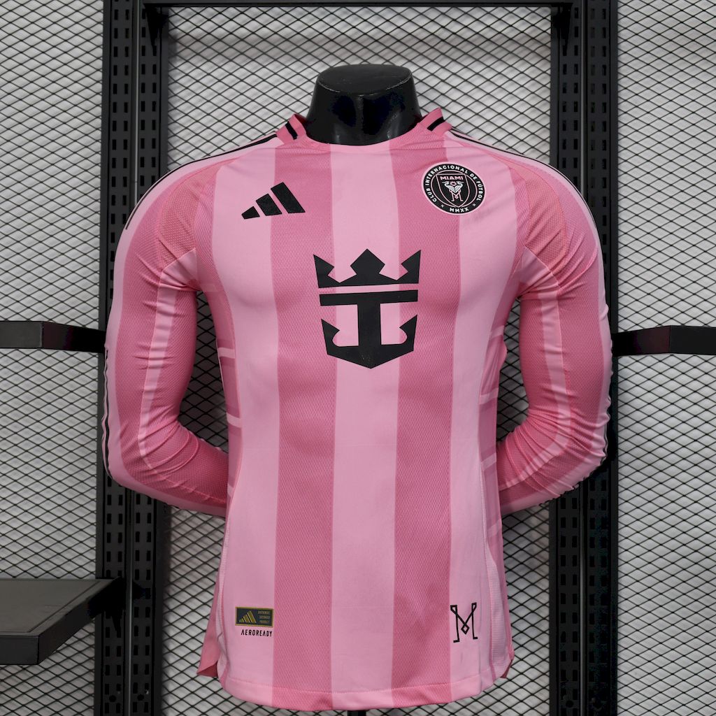 Camiseta Inter de Miami Manga Larga Local 2025/26 Versión Jugador
