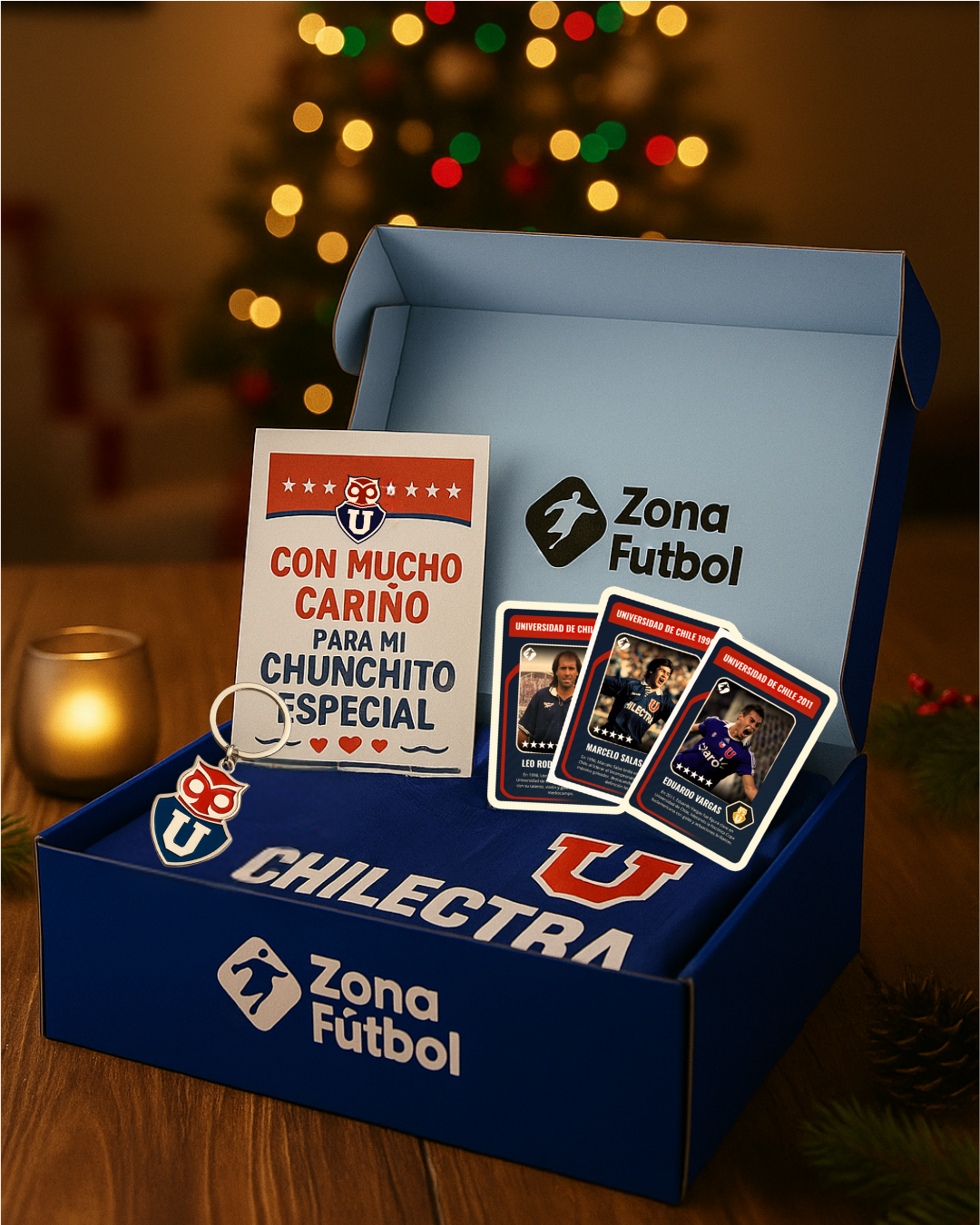 Caja Regalo U. de Chile - Edición "Para mi Chunchito más fiel" 💙