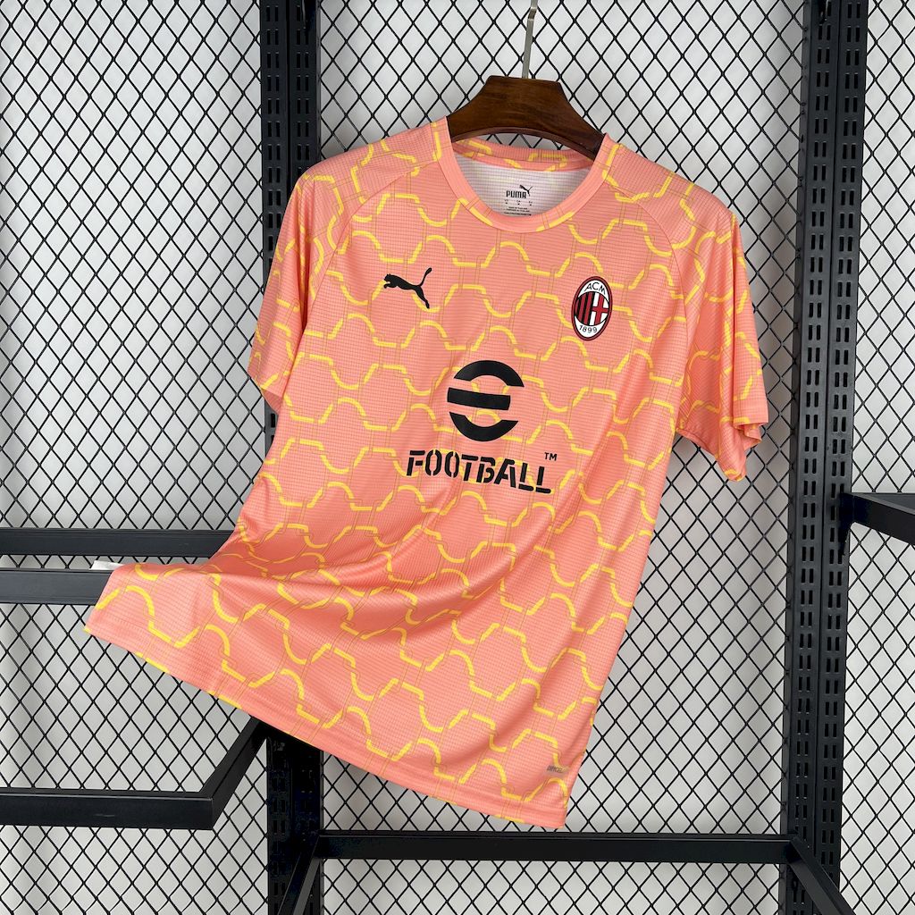 Camiseta AC Milán Pre-Partido 2025/26 Versión Fan