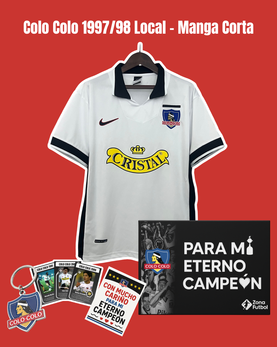 🏆 Caja Regalo Colo Colo – Edición “Para mi Eterno Campeón” ⚫⚪