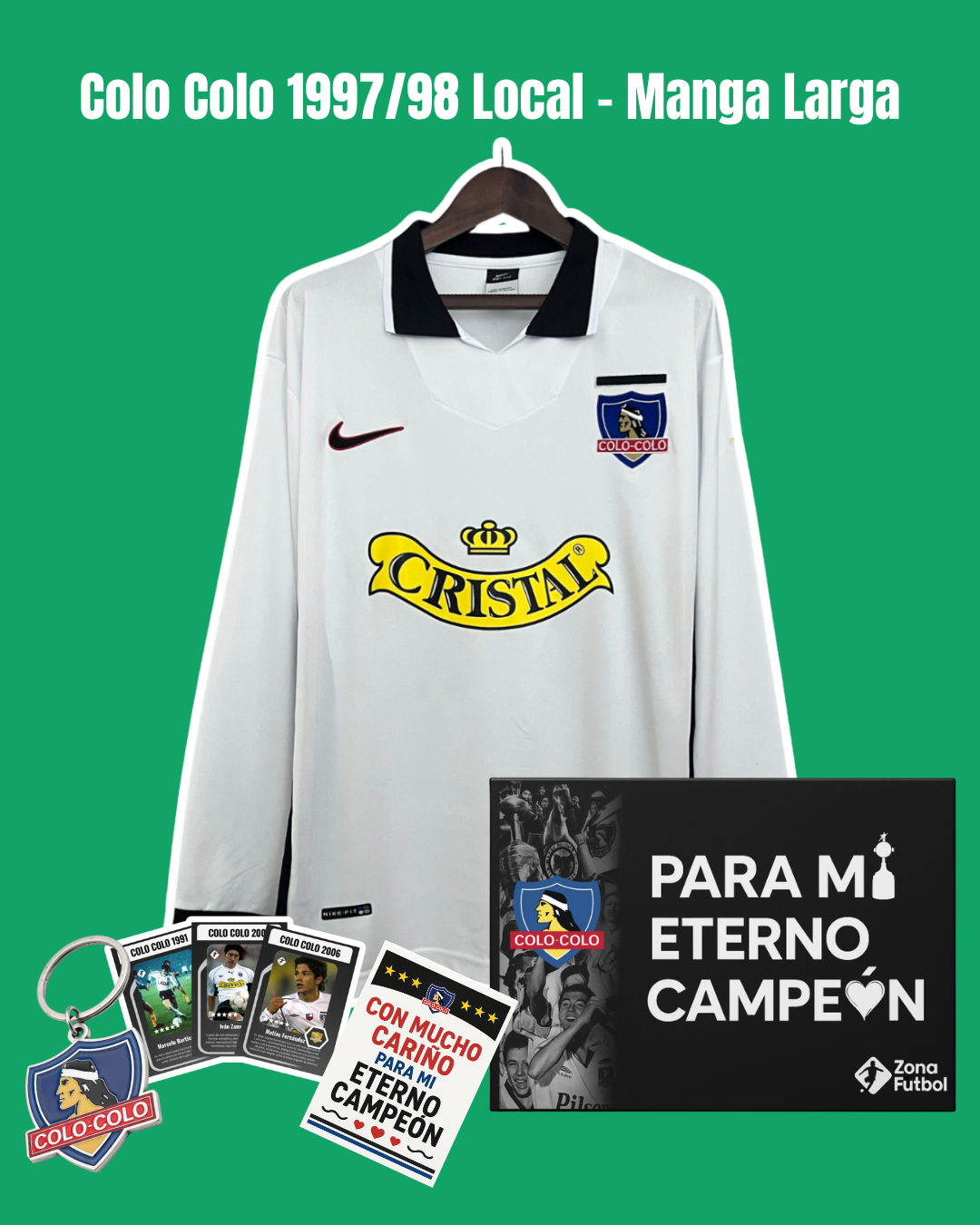 🏆 Caja Regalo Colo Colo – Edición “Para mi Eterno Campeón” ⚫⚪