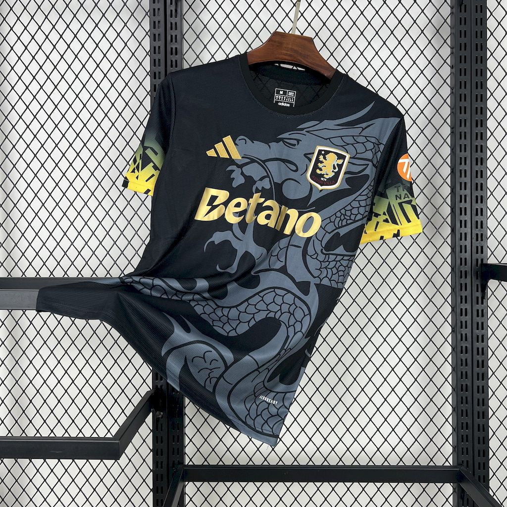 Camiseta Aston Villa Dragon 2025/26 Versión Fan