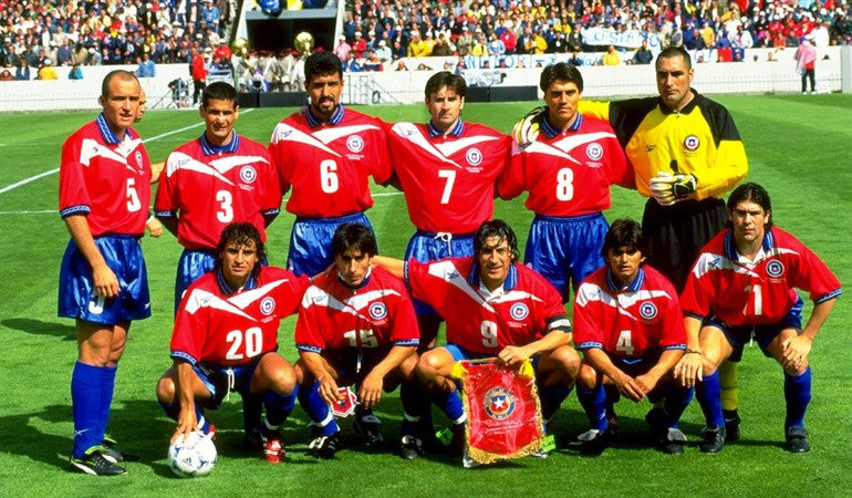 Camiseta Selección  Chile mundial 1998 Local manga larga | Retro