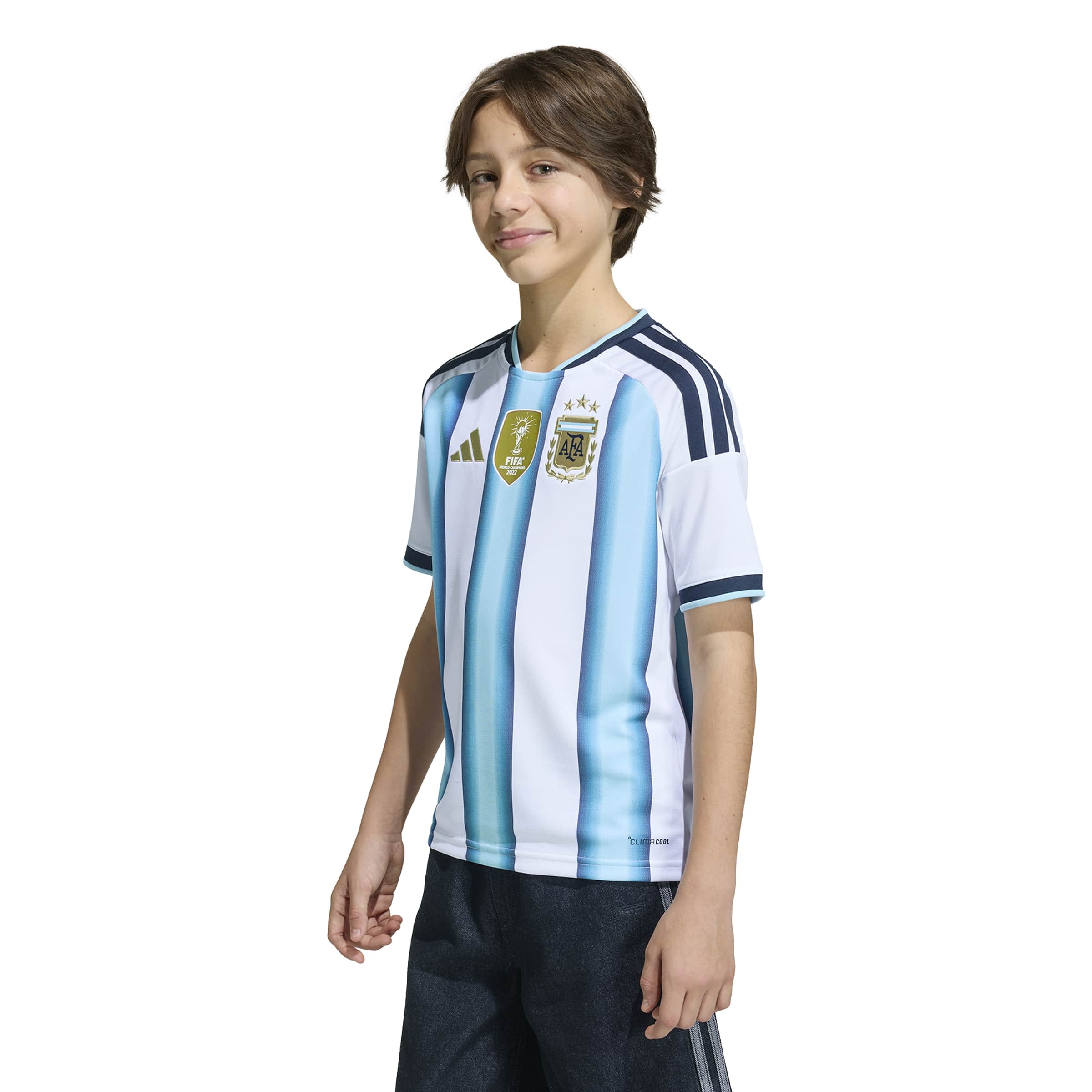 Camiseta de local de Argentina 26 para niños