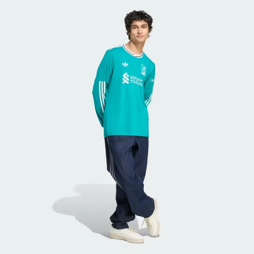 Camiseta Liverpool Tercera Manga Larga 2025/26 Versión Fan