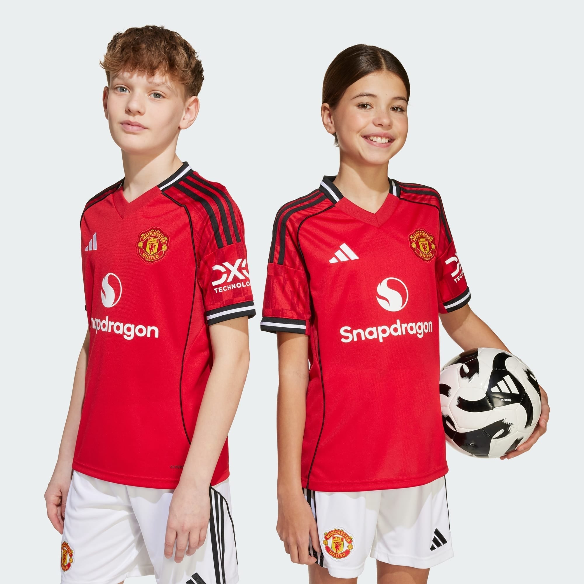 Camiseta Adidas Manchester United Local 25/26 Niño