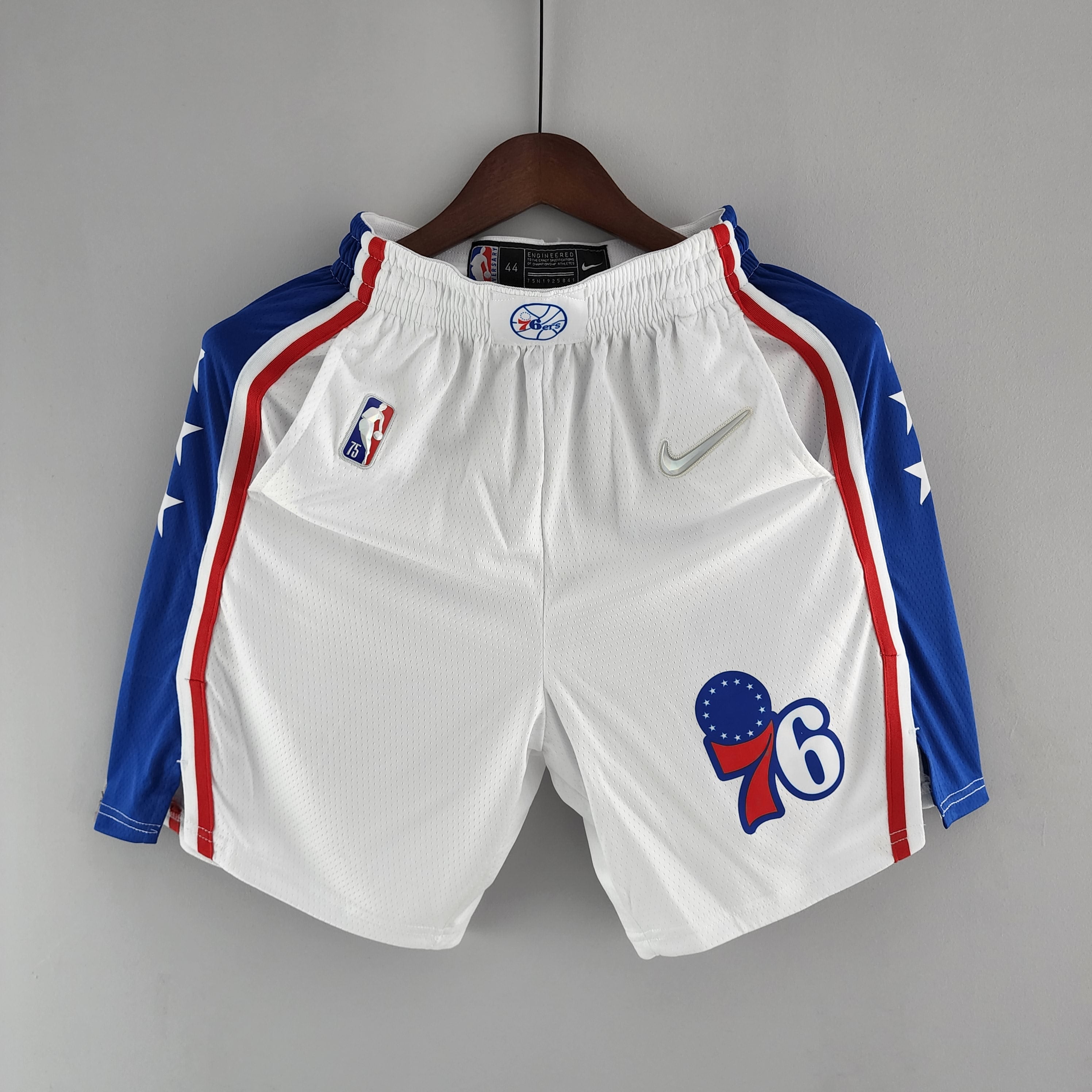Camiseta Philadelphia 76ers NBA Shorts Blancos