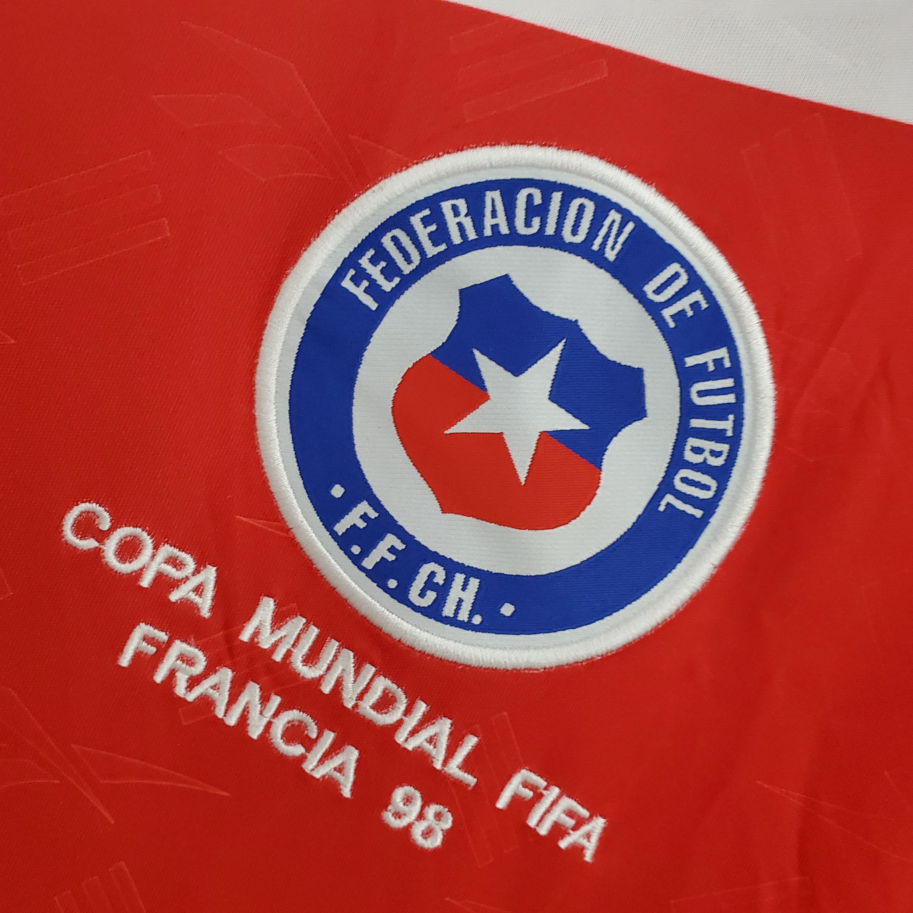Camiseta Selección  Chile mundial 1998 Local manga larga | Retro