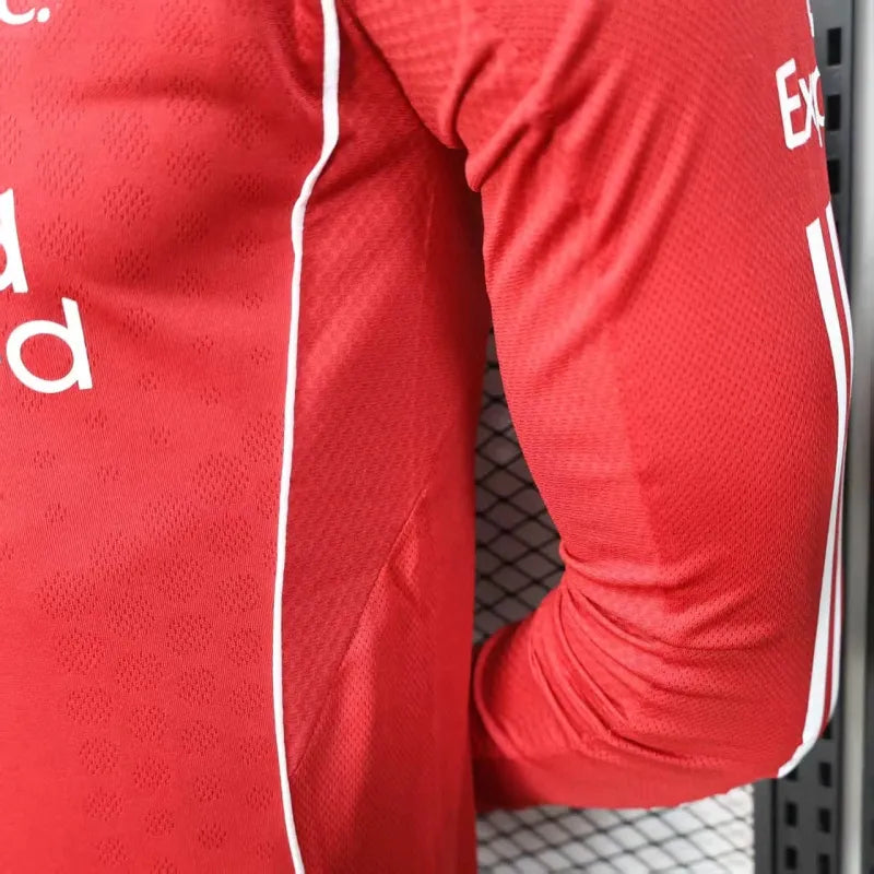 Camiseta Liverpool Local Manga Larga 2025/26 Versión Jugador