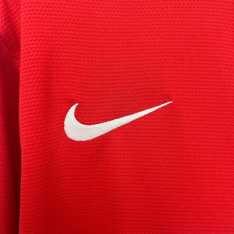 Camiseta Manchester United Manga Larga Local Retro 2013/14 Versión Fan