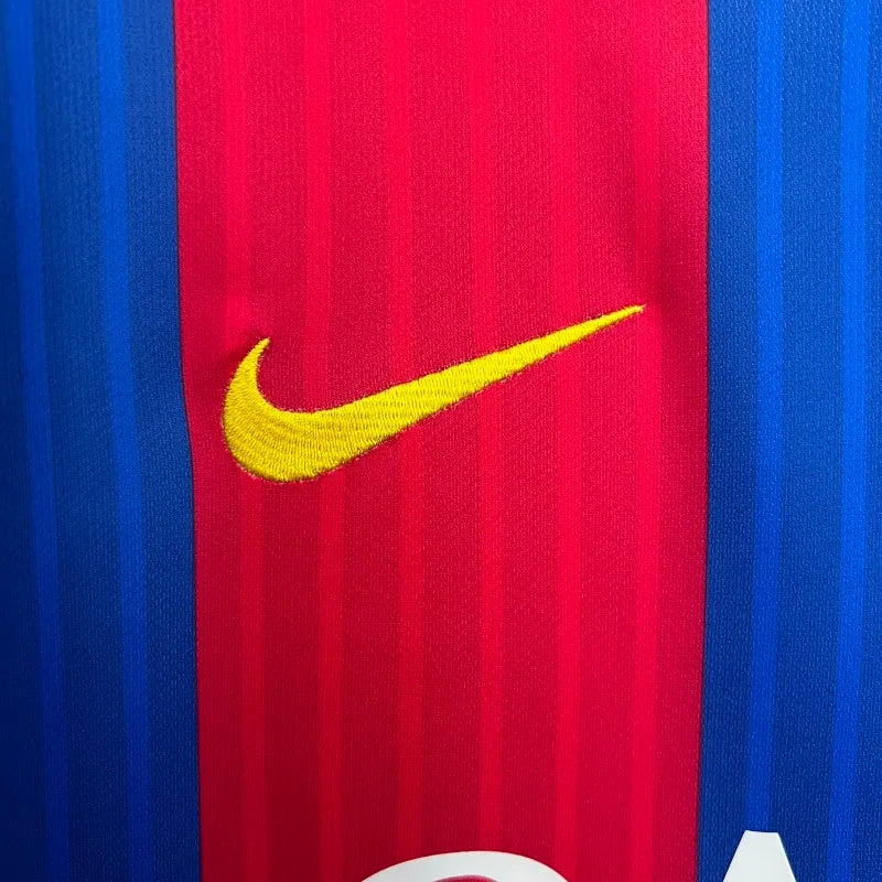 Camiseta Barcelona Manga Larga Local Retro 2014/15 Versión Fan