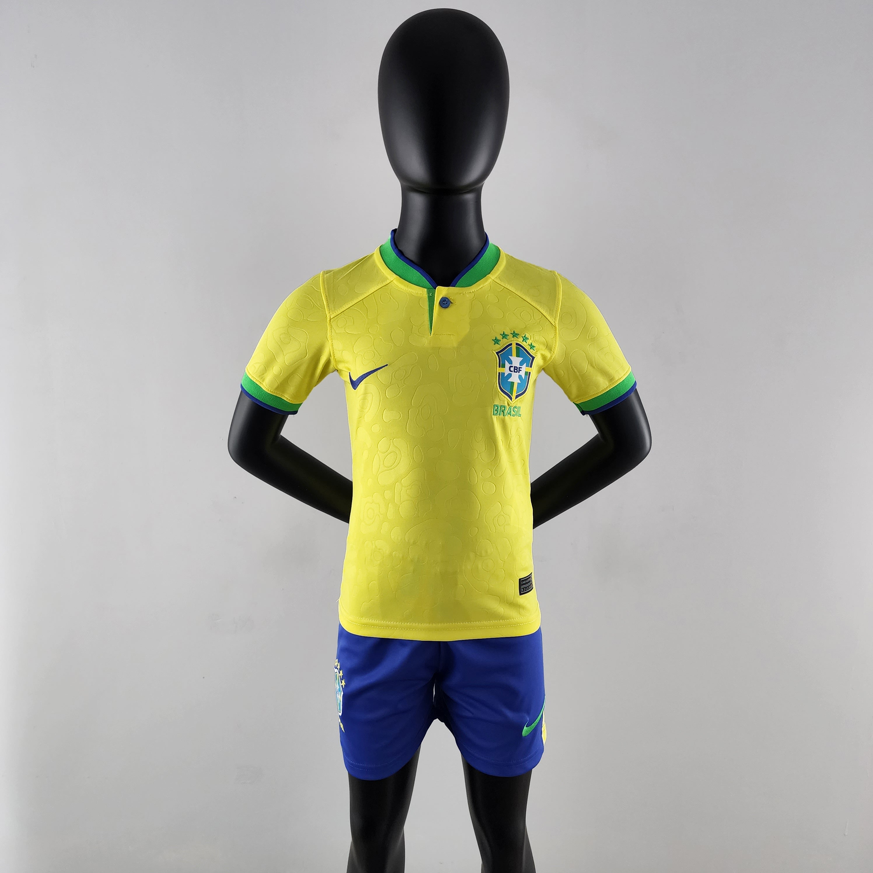 Conjunto de niños Brasil mundial 2022 Local | 🎅🏻 Envío navideño