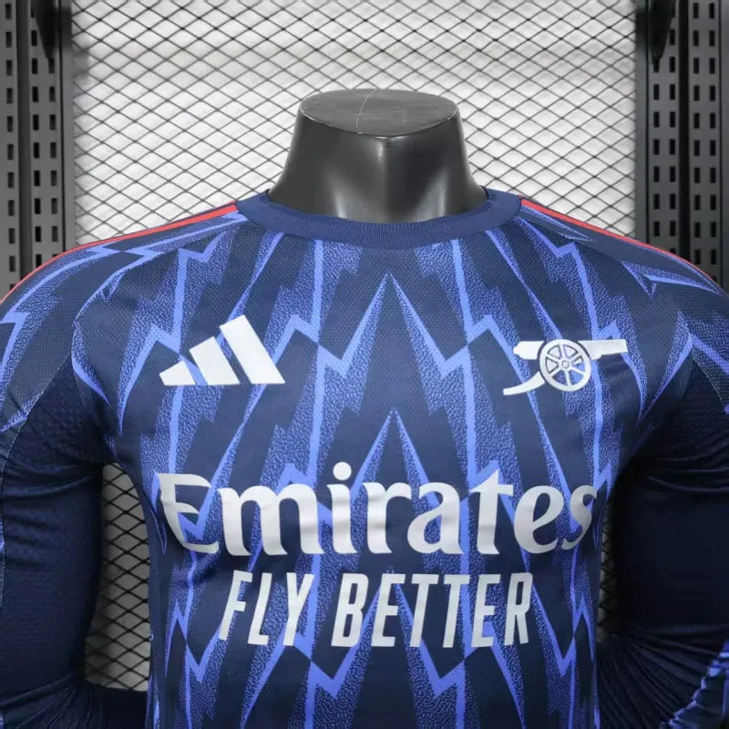 Camiseta Arsenal Visita Manga Larga 2025/26 Versión Jugador