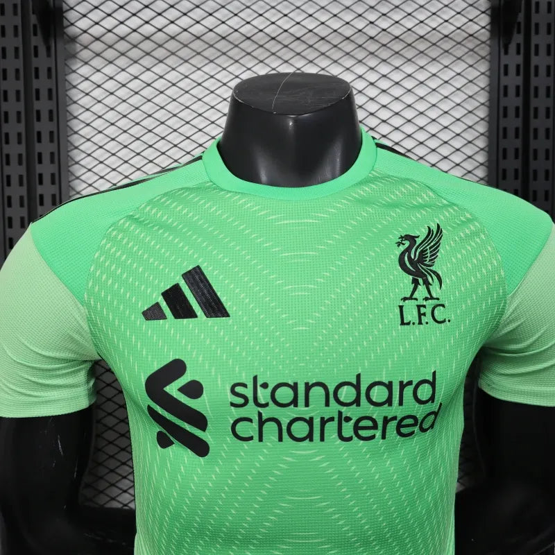 Camiseta Liverpool Portero Local 2025/26 Versión Jugador