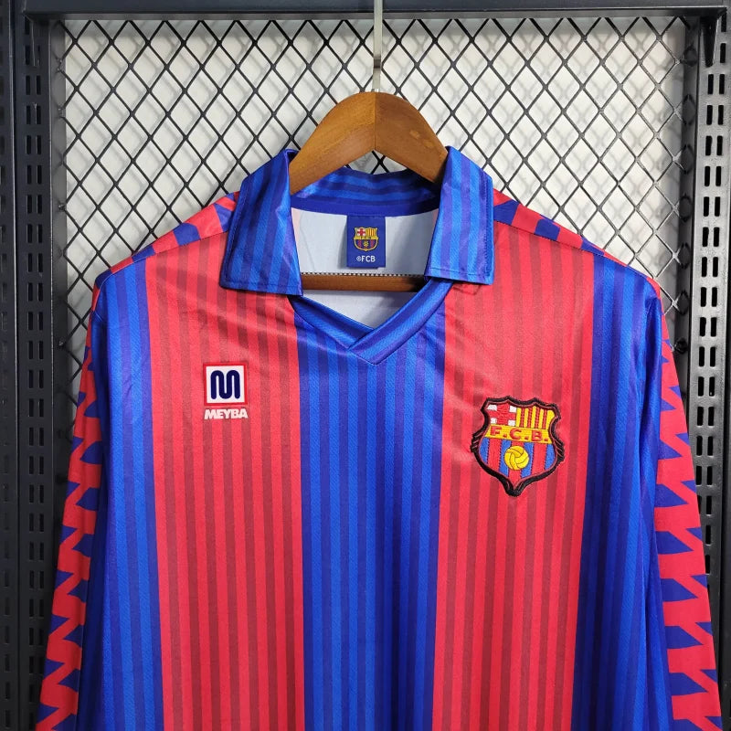 Camiseta FC Barcelona Local Retro Manga Larga 1990/91