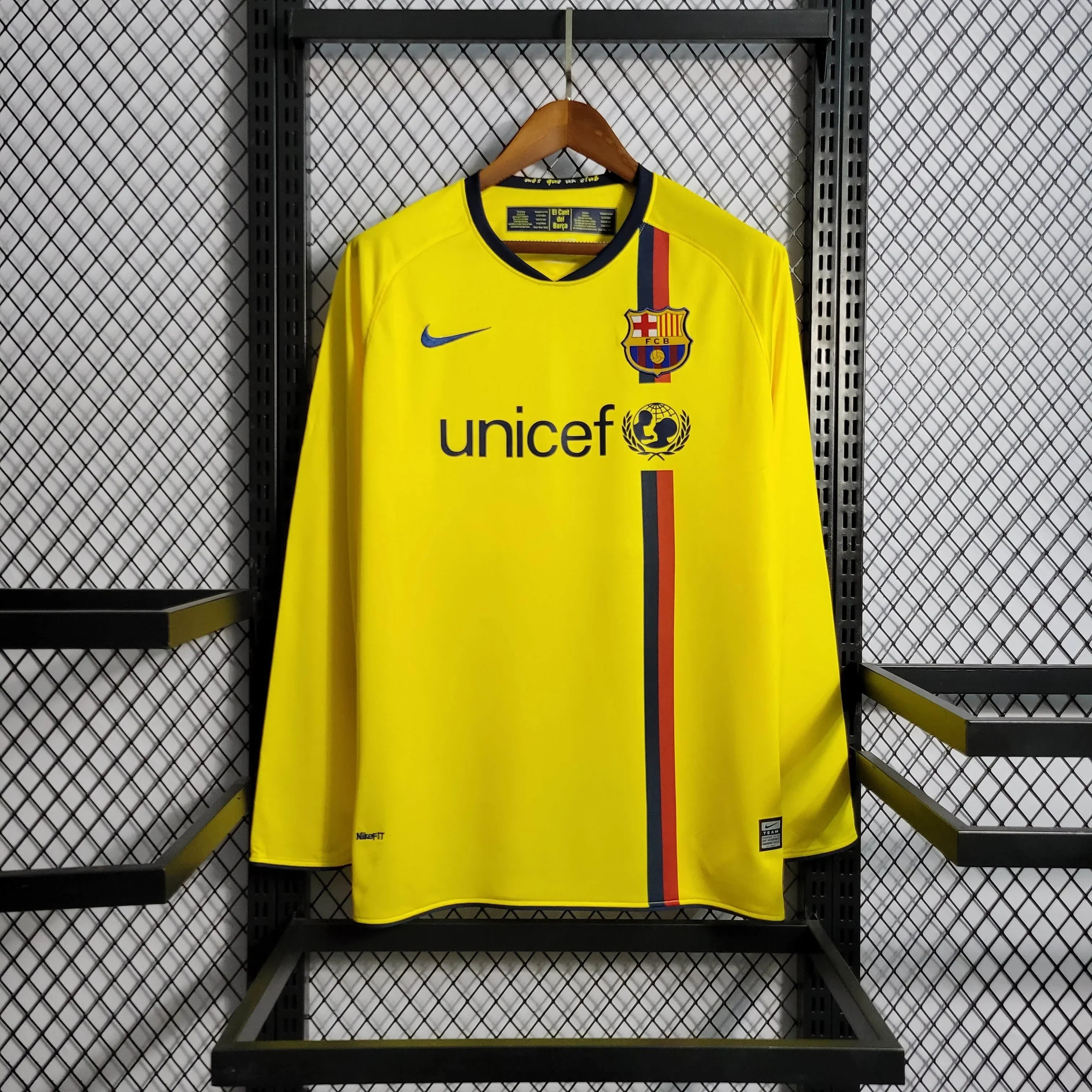 Camiseta FC Barcelona Visita Manga Larga Retro 2008/09