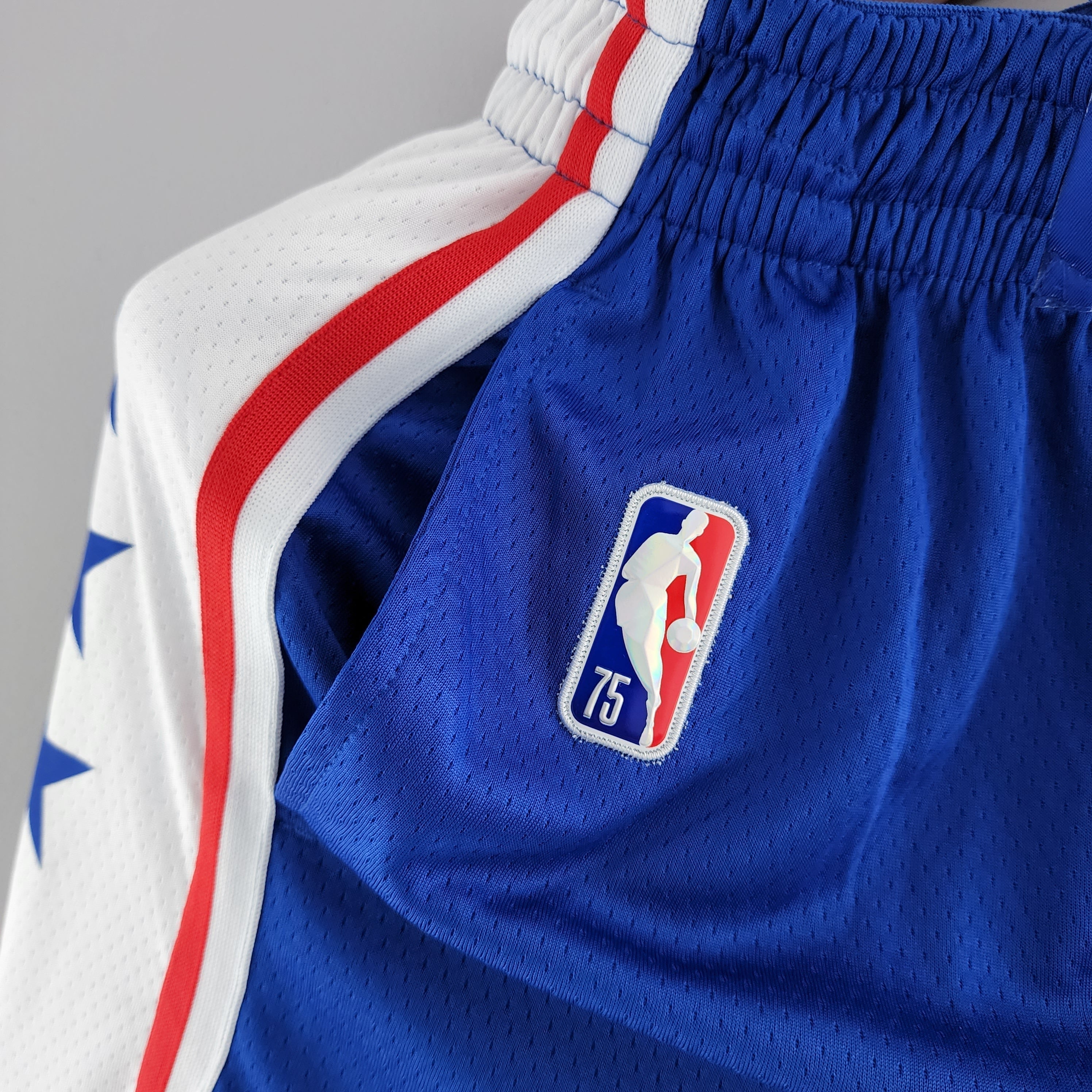 Camiseta Philadelphia 76ers NBA Shorts Azules