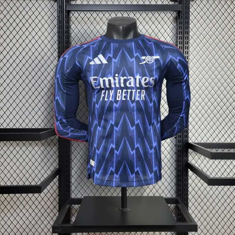 Camiseta Arsenal Visita Manga Larga 2025/26 Versión Jugador