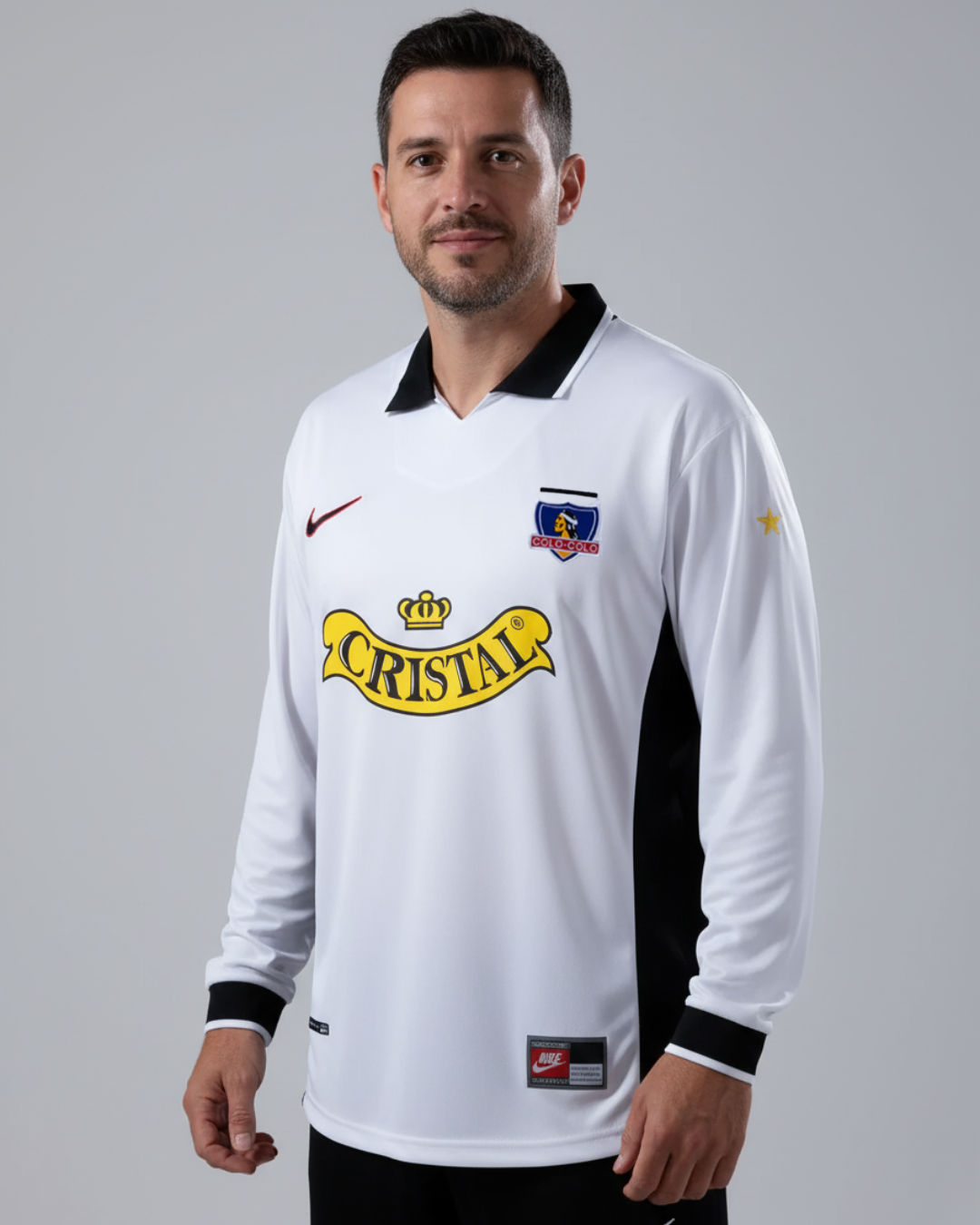 Camiseta Colo Colo Local Retro Manga Larga 1997/98 Versión Fan