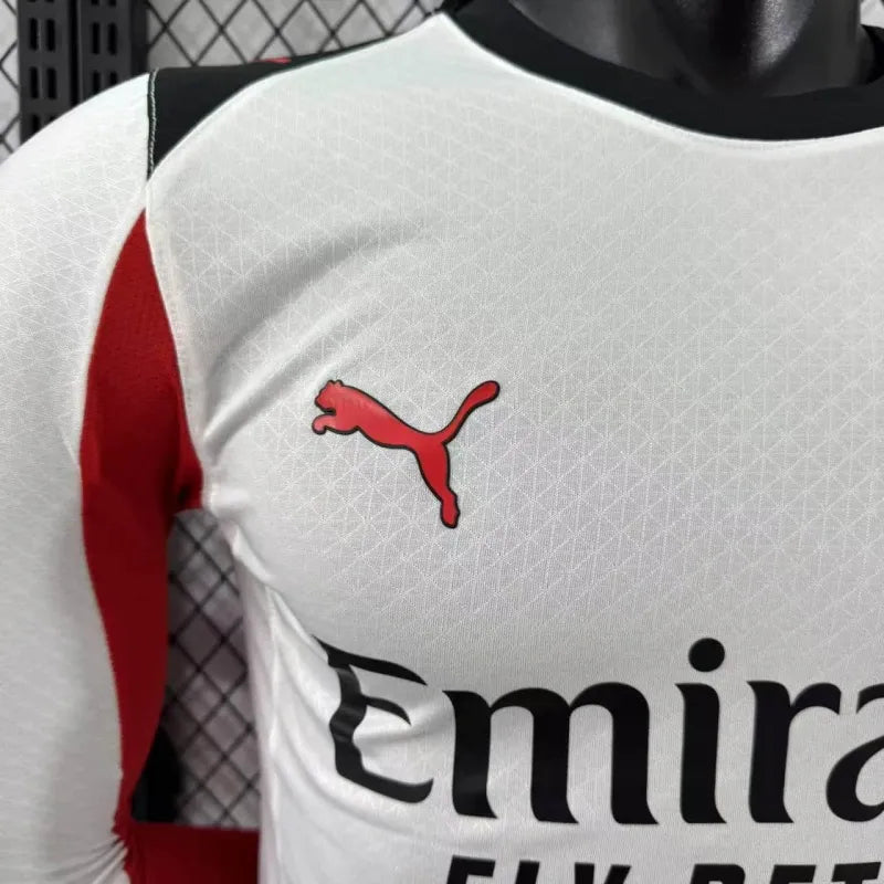 Camiseta AC Milan Visita Manga Larga 2025/26 Versión Jugador