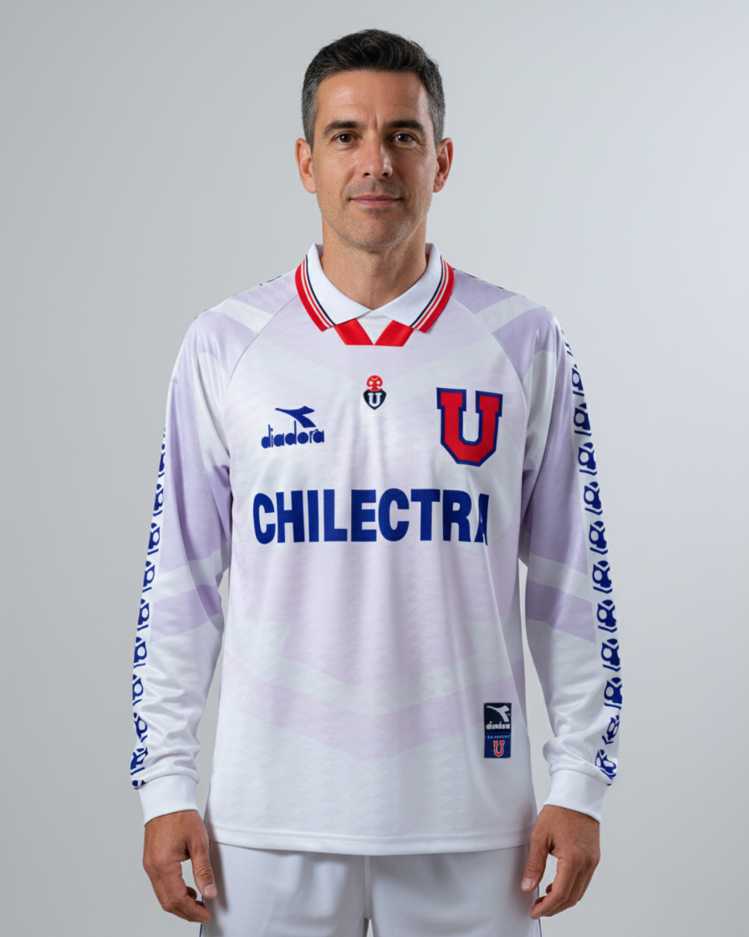Camiseta Retro Universidad de Chile 1996 Visita Manga Larga