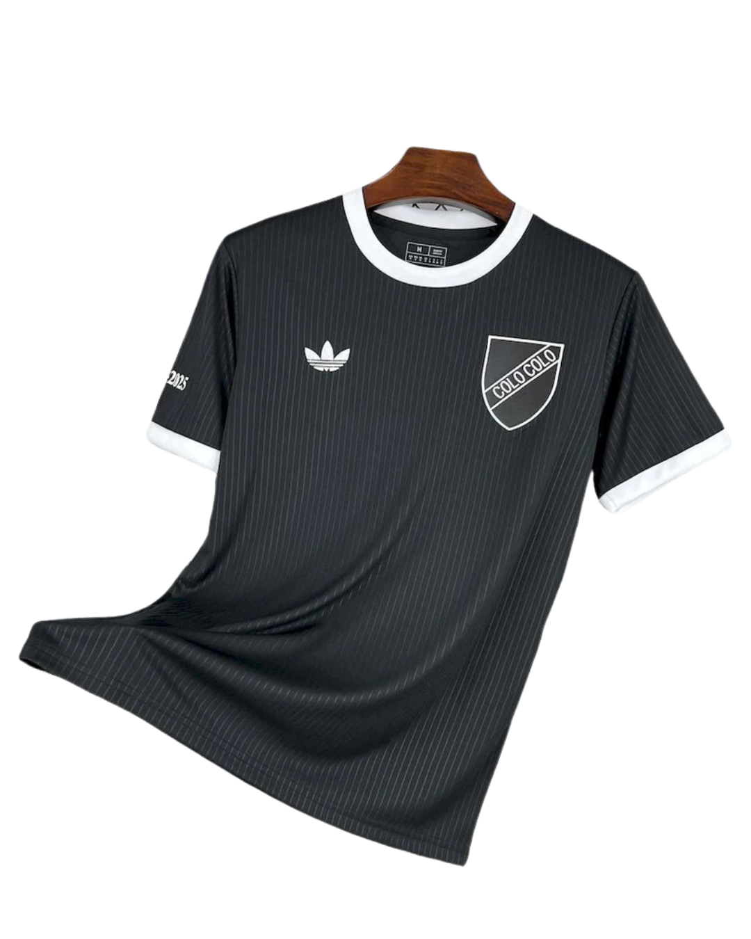 Camiseta Colo Colo "Casual Retro Negro" 2025 Versión Fan