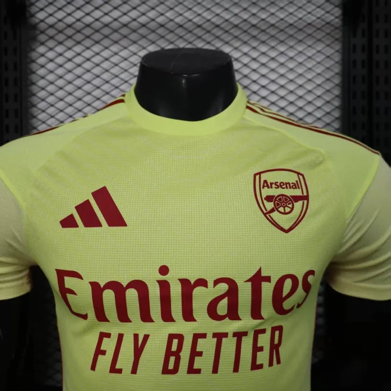 Camiseta Arsenal Portero Local 2025/26 Versión Jugador