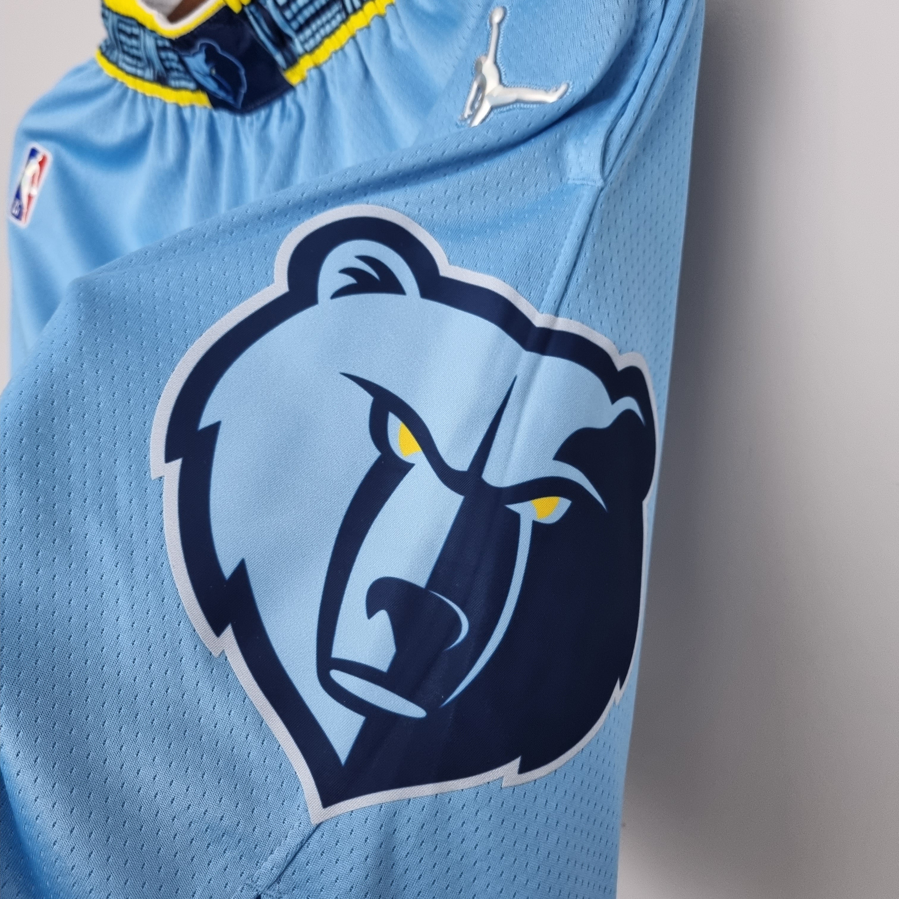 Camiseta 75 Aniversario Memphis Grizzlies "Jordan Edition" Shorts Celestes