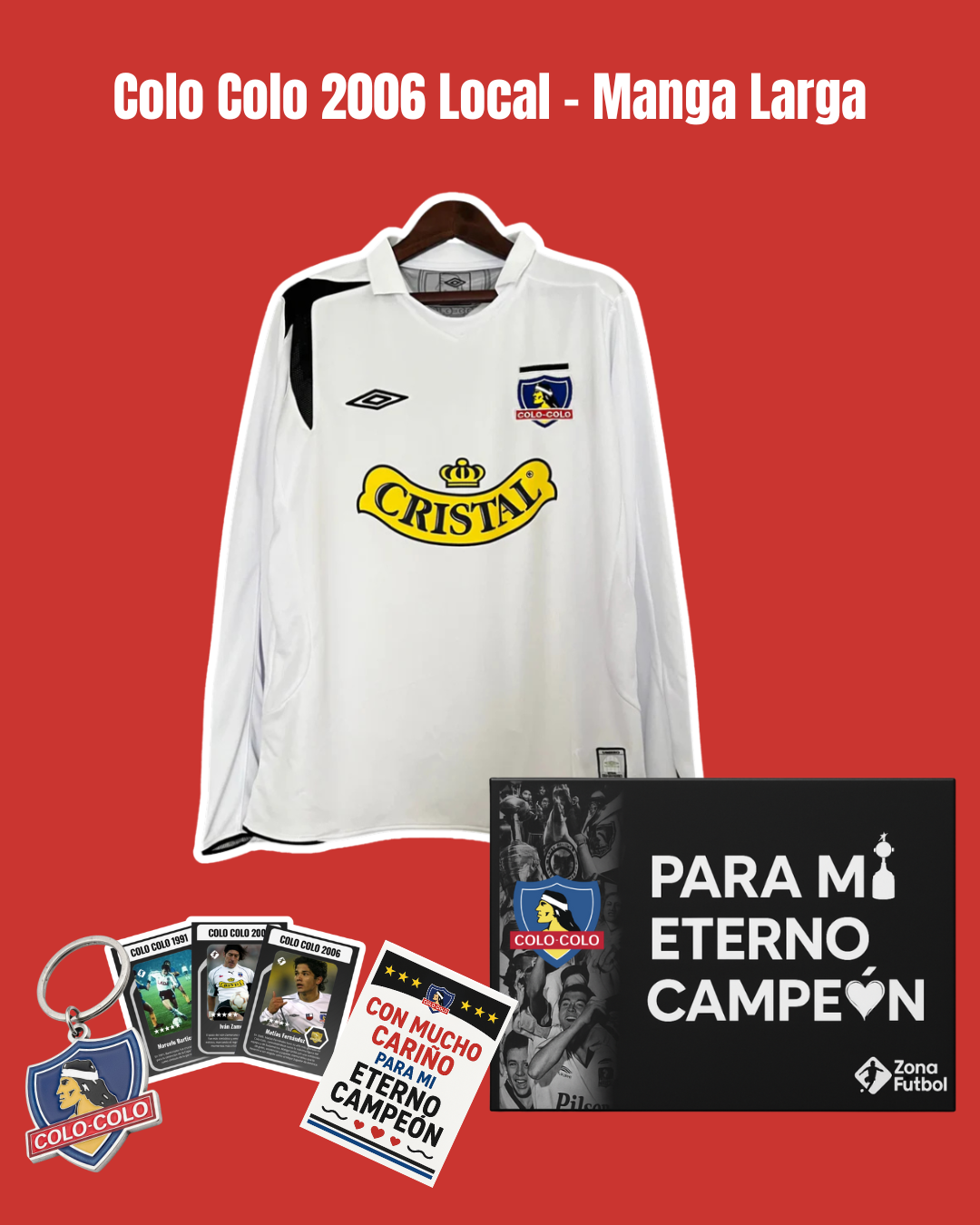 🏆 Caja Regalo Colo Colo – Edición “Para mi Eterno Campeón” ⚫⚪