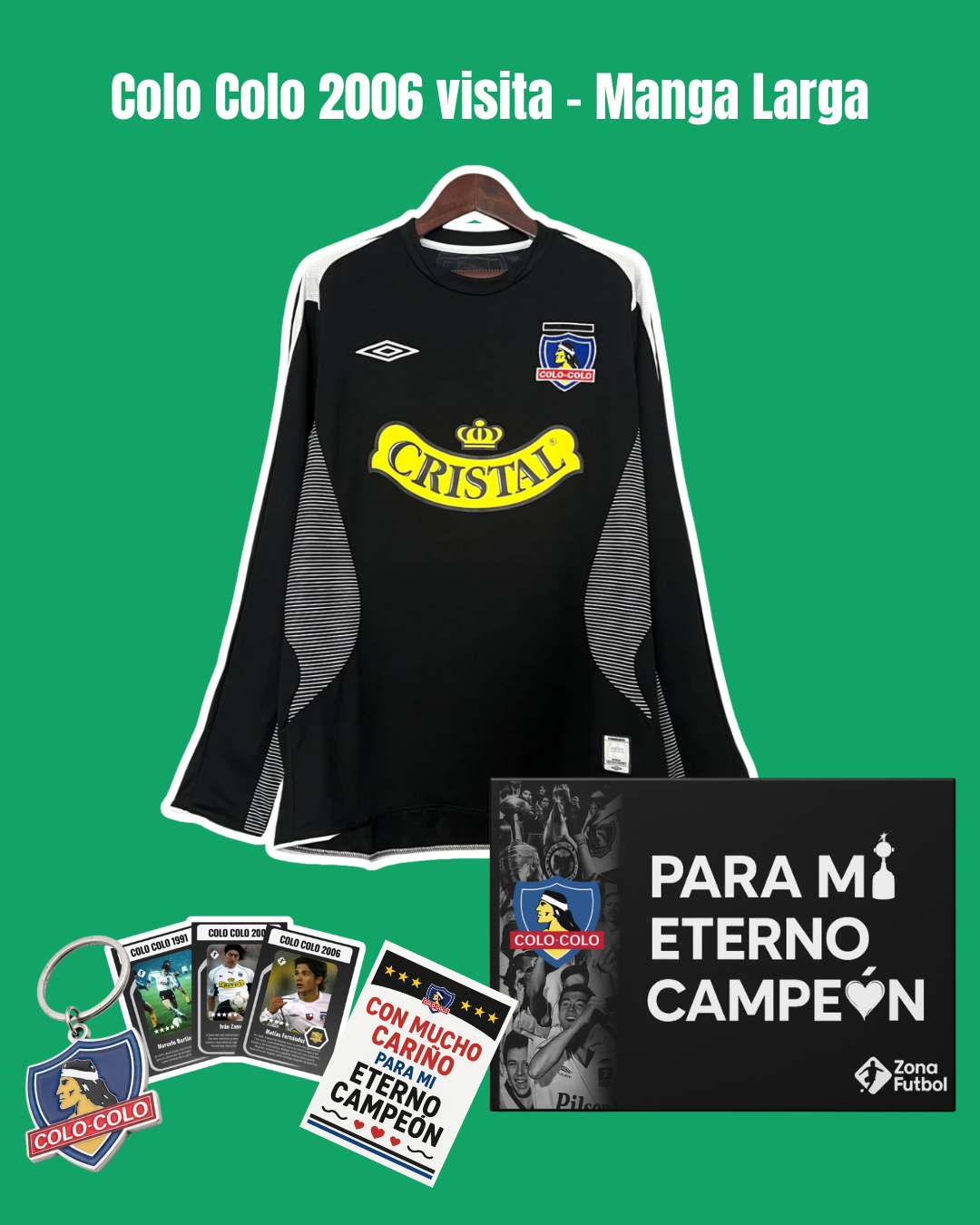 🏆 Caja Regalo Colo Colo – Edición “Para mi Eterno Campeón” ⚫⚪