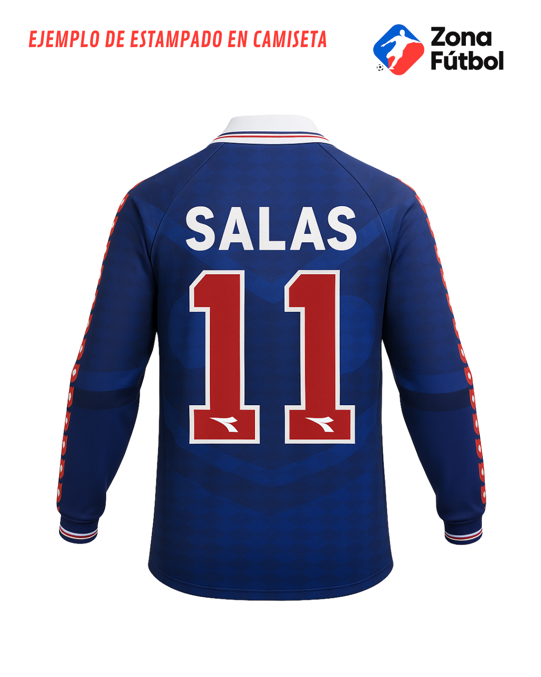 Camiseta Universidad de Chile 1996 Local manga larga | Retro