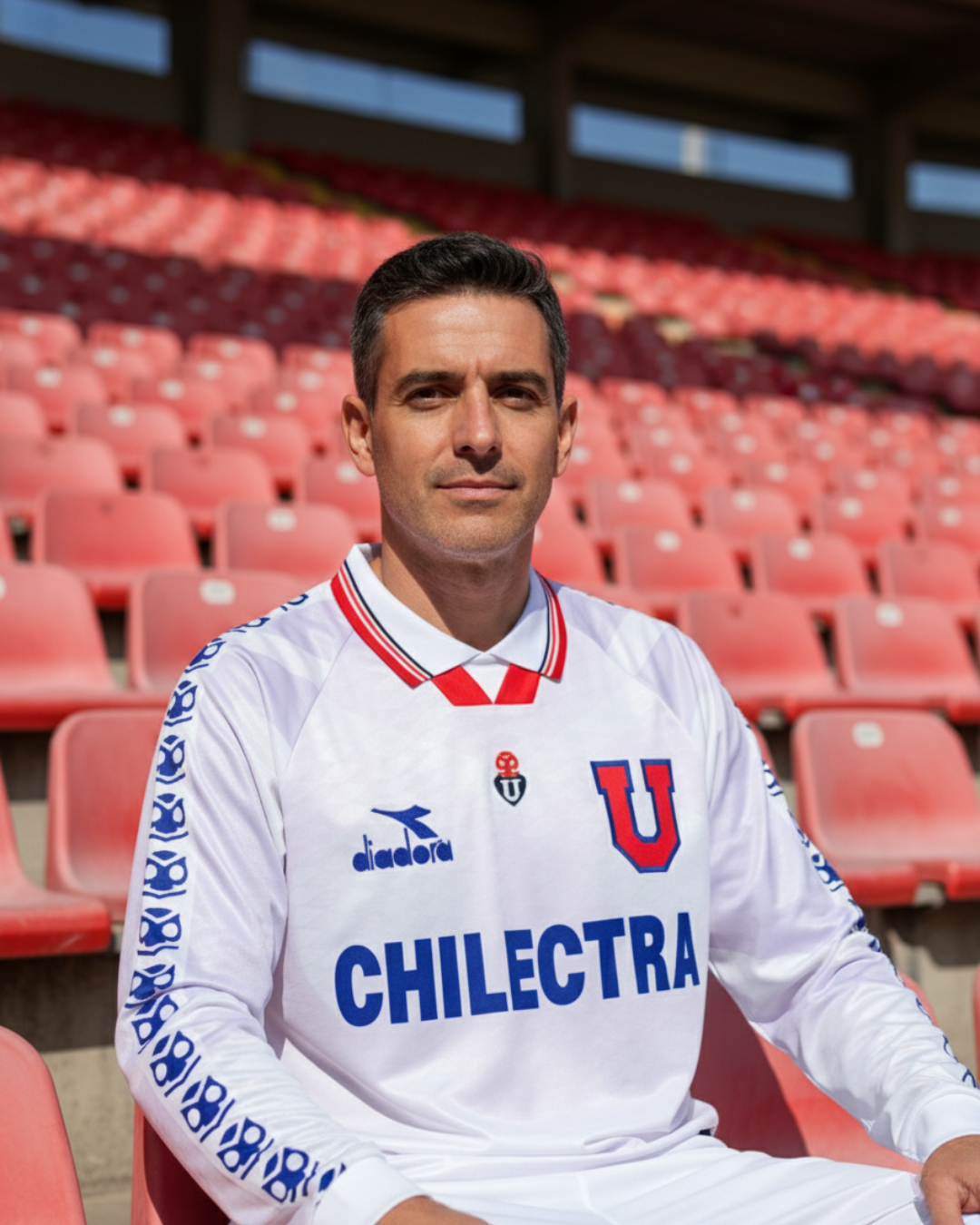 Camiseta Retro Universidad de Chile 1996 Visita Manga Larga