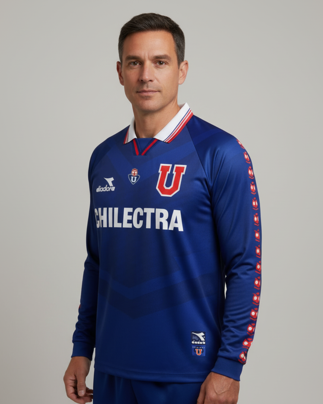 Camiseta Retro Universidad de Chile 1996 Local Manga Larga