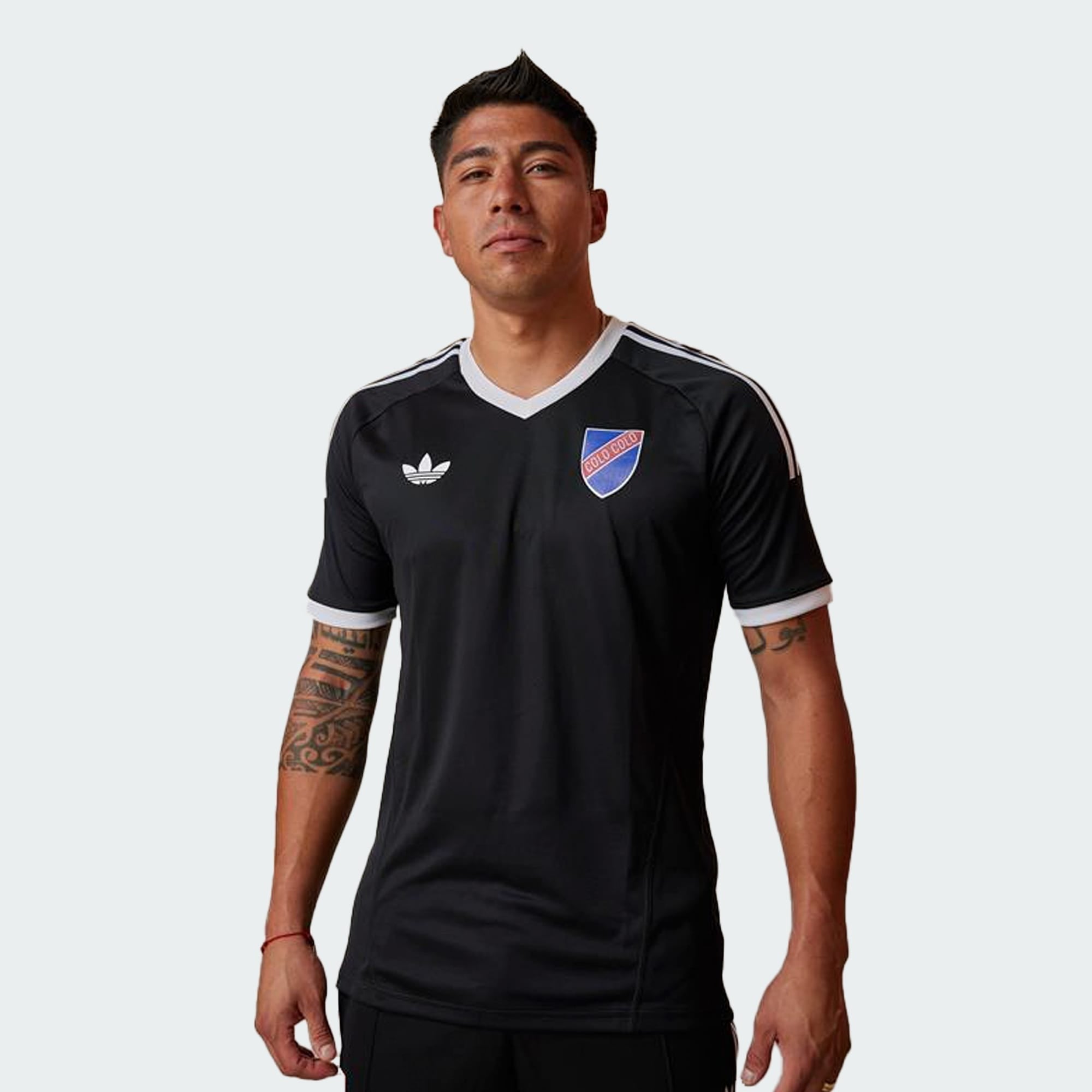 Camiseta Adidas Colo Colo Local 100 Años Negra Adulto
