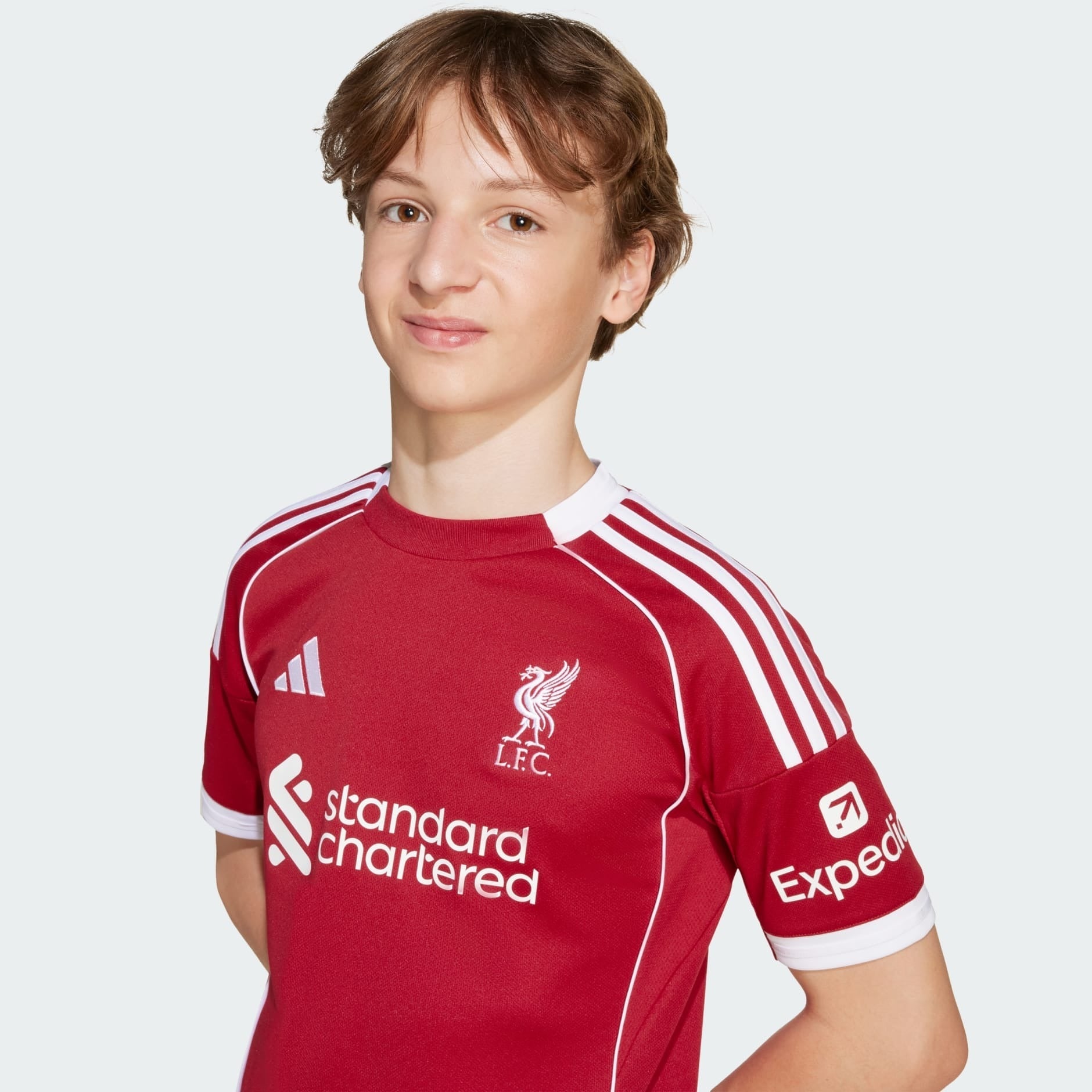 Camiseta Adidas Liverpool Local 25/26 Niño