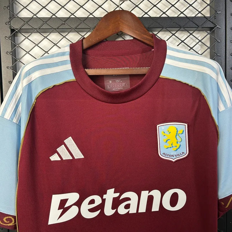Camiseta Aston Villa Local 2025/26 Versión Fan