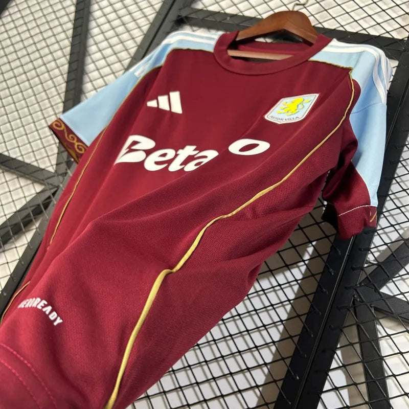 Camiseta Aston Villa Local 2025/26 Versión Fan
