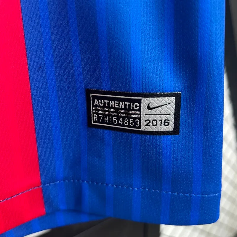 Camiseta Barcelona Manga Larga Local Retro 2014/15 Versión Fan