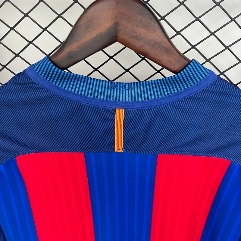 Camiseta Barcelona Manga Larga Local Retro 2014/15 Versión Fan