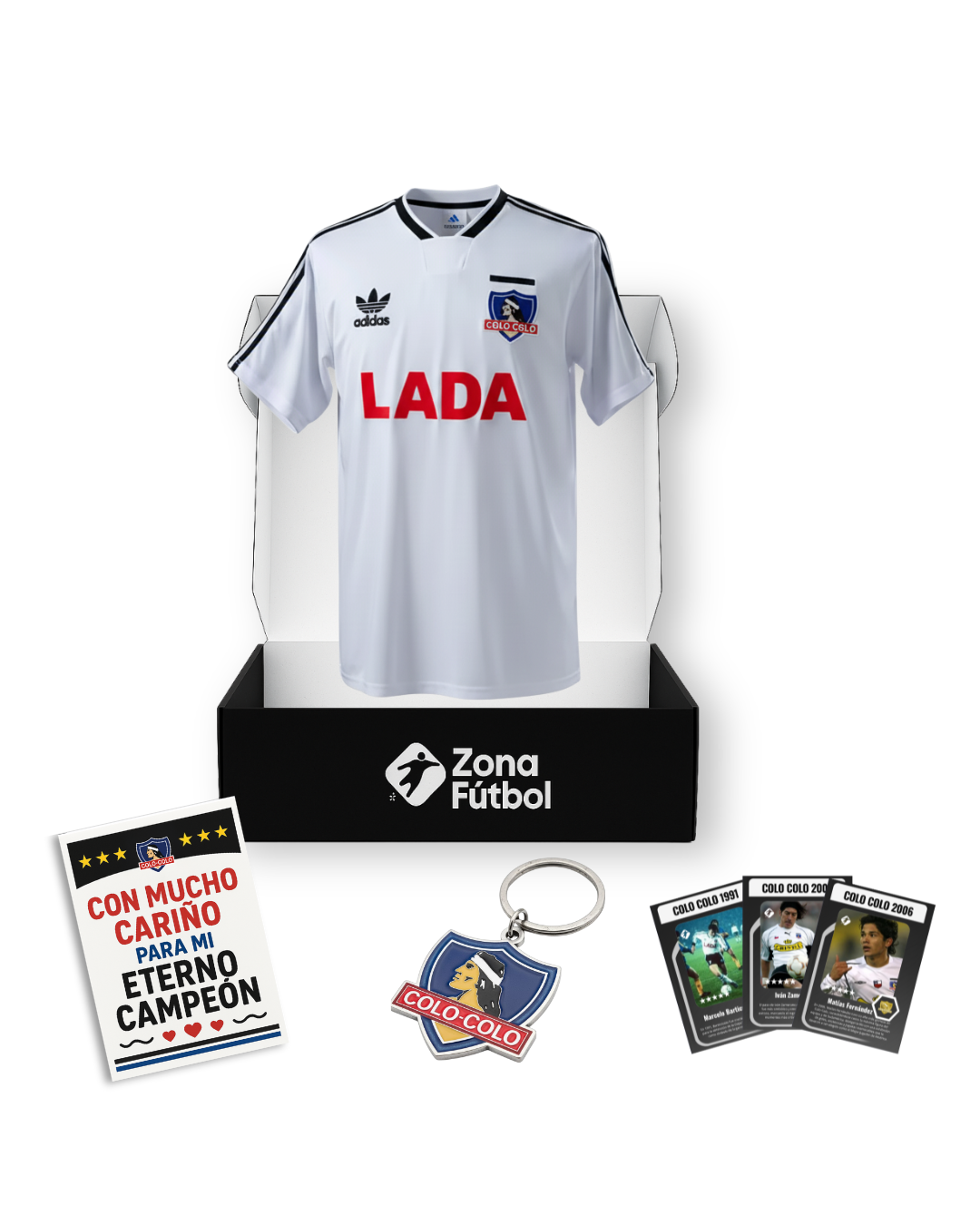 🏆 Caja Regalo Colo Colo – Edición “Para mi Eterno Campeón” ⚫⚪